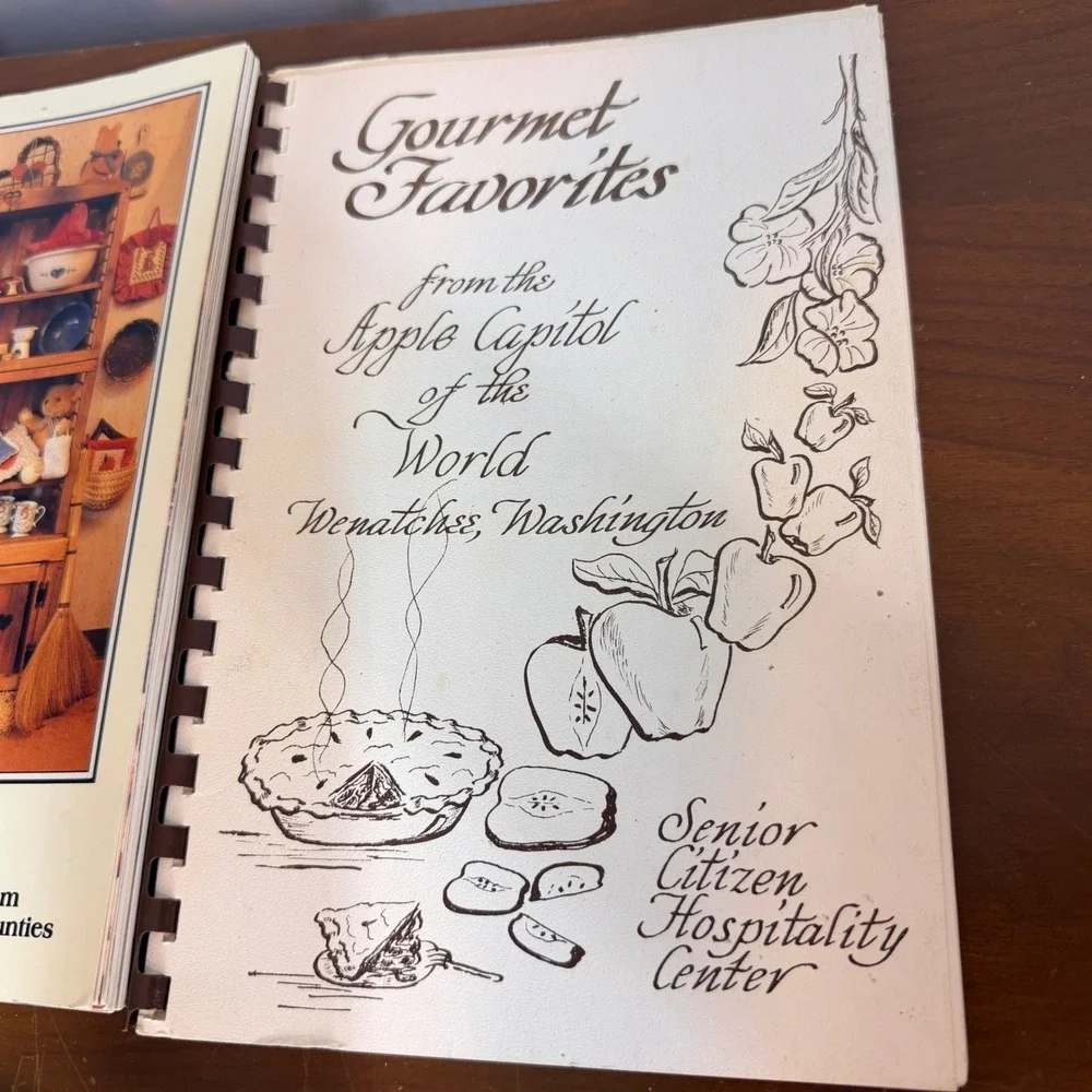 Vintage Cookbooks Washington State Community Church Spiral‎ Lot x6